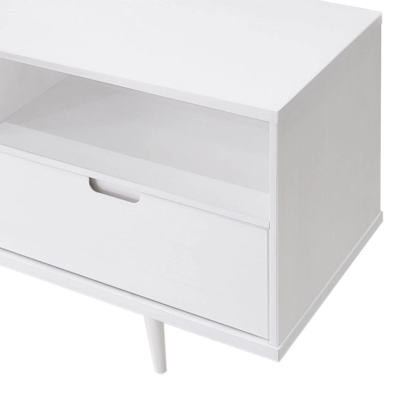 Meuble TV 70 pouces en bois massif de style Mid-Century