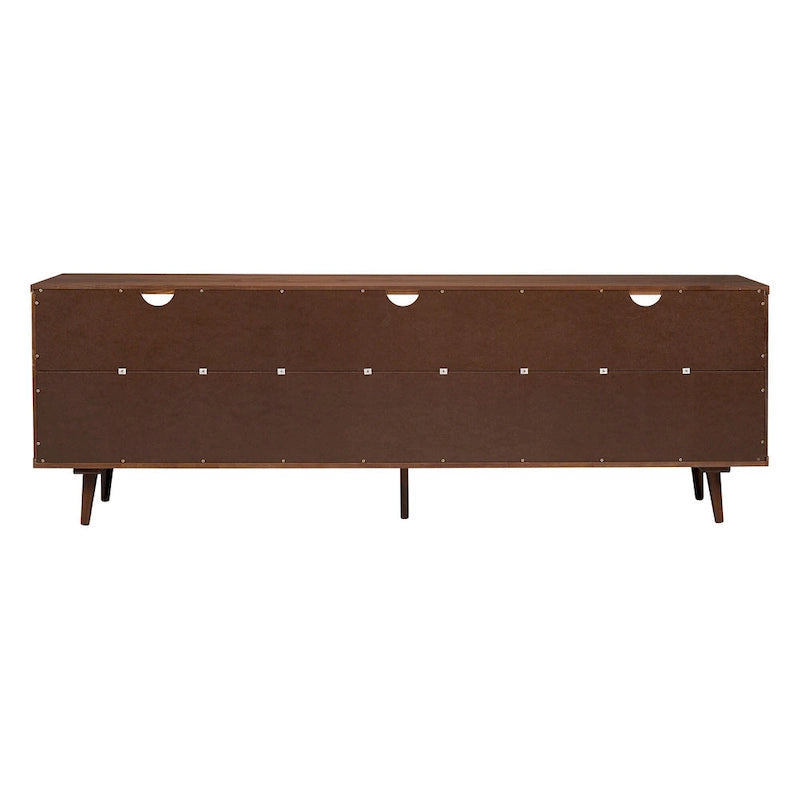 Meuble TV 70 pouces en bois massif de style Mid-Century