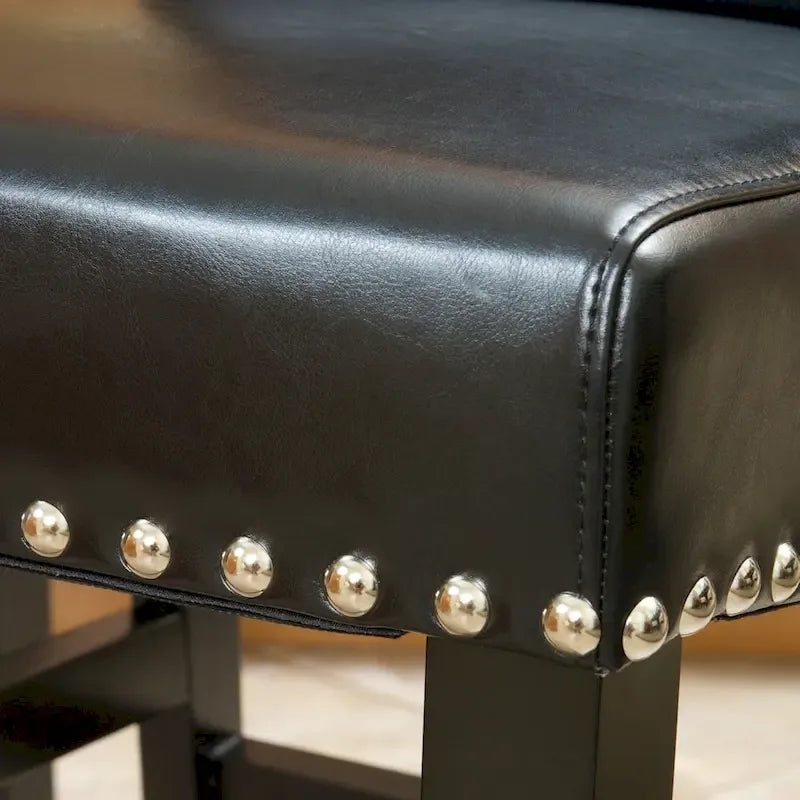 Tabouret de comptoir en cuir de 104 cm (ensemble de 2) par