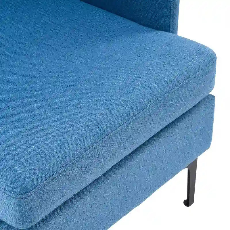 Fauteuil d'appoint en lin rembourré