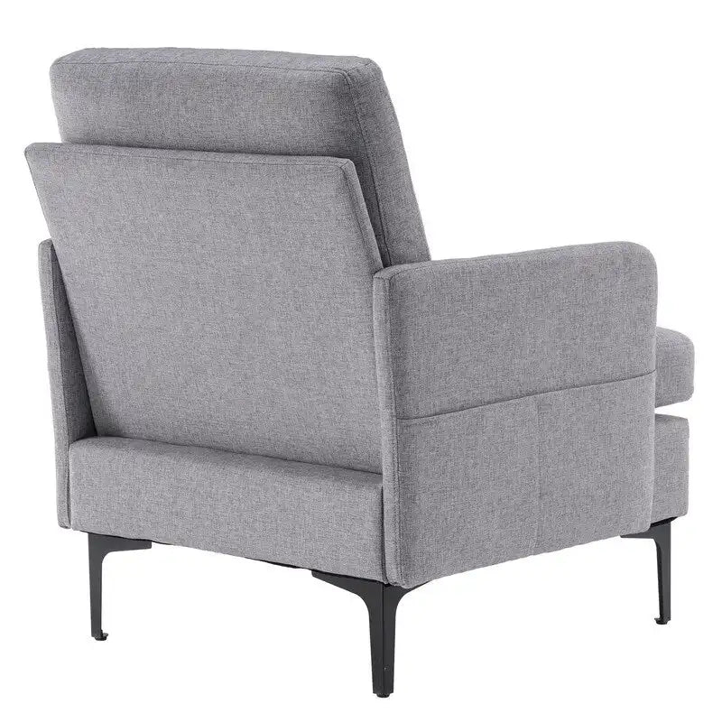 Fauteuil d'appoint en lin rembourré