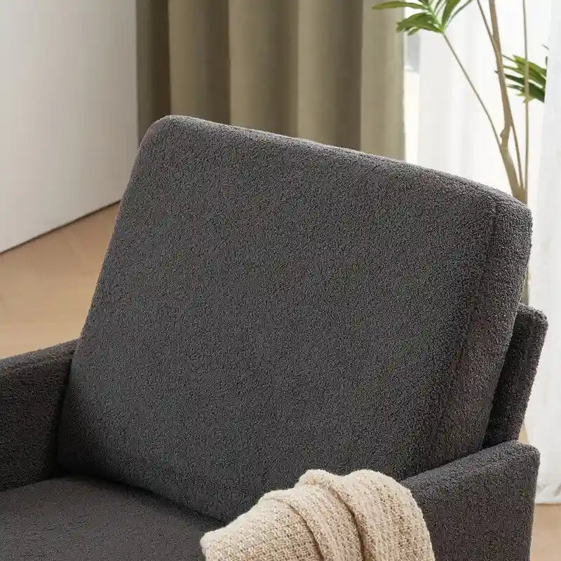 Fauteuil d'appoint en lin rembourré