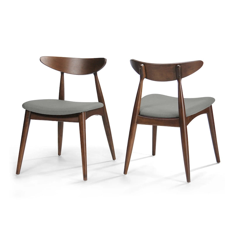 Chaises de salle à manger modernes du milieu du siècle (lot de 2) par - 22.50 L x 19.75 P x 28.75 H