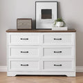 Modern 6 Drawer Dresser Closet Storage Tower Organizer Unit for Bedroom
