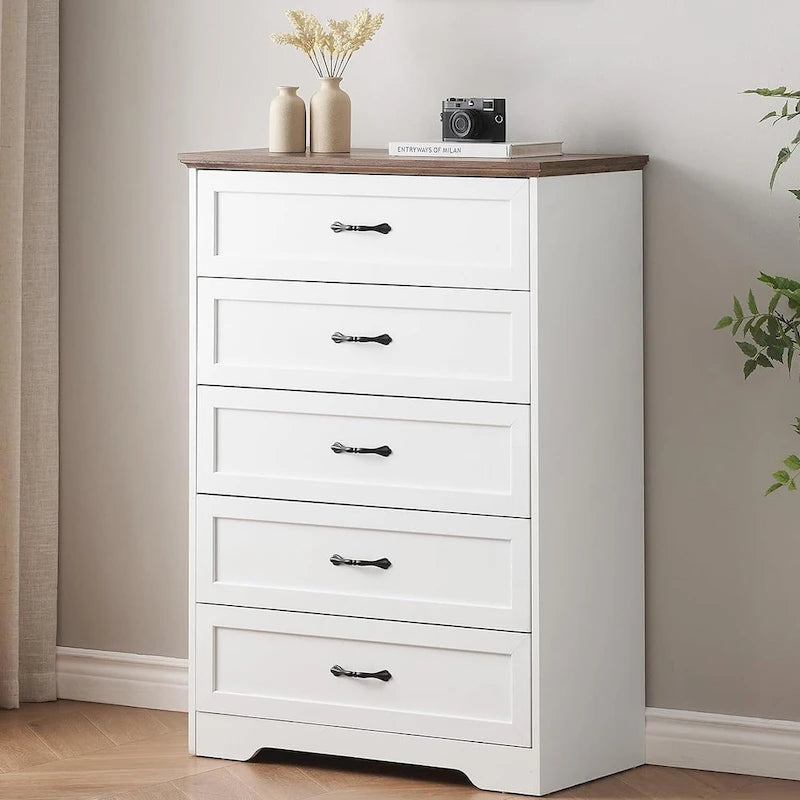 Commode de rangement moderne à 6 tiroirs pour chambre à coucher