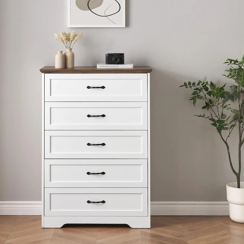 Commode de rangement moderne à 6 tiroirs pour chambre à coucher