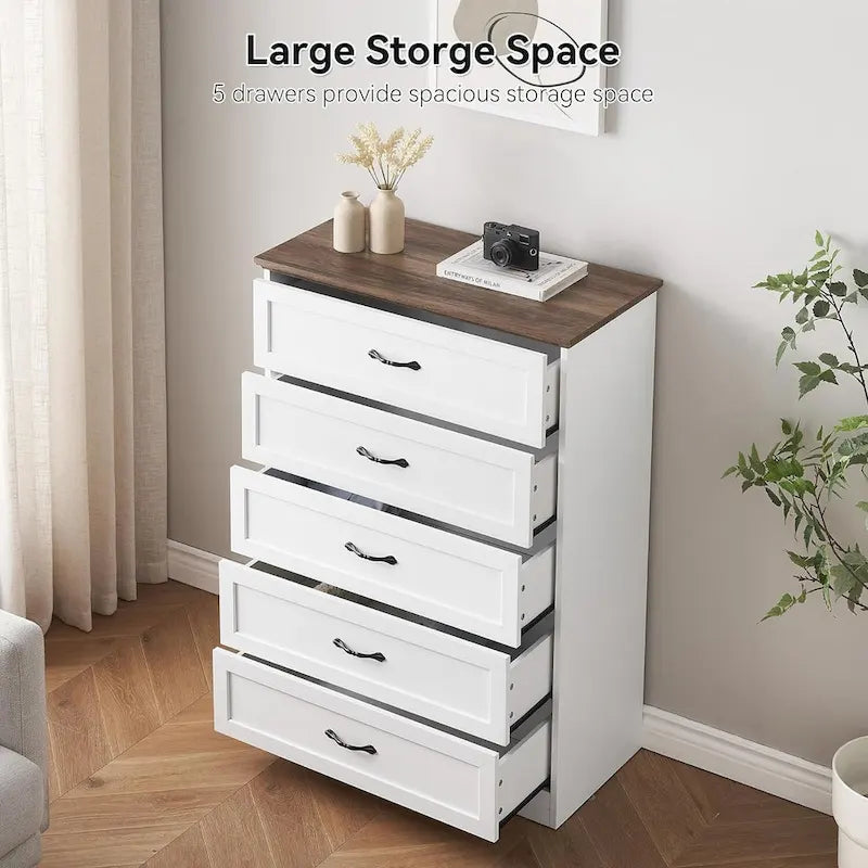 Commode de rangement moderne à 6 tiroirs pour chambre à coucher
