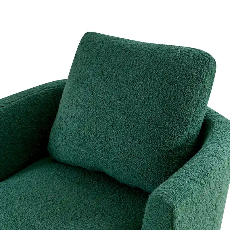 Fauteuil pivotant cylindrique moderne rembourré (lot de 2)