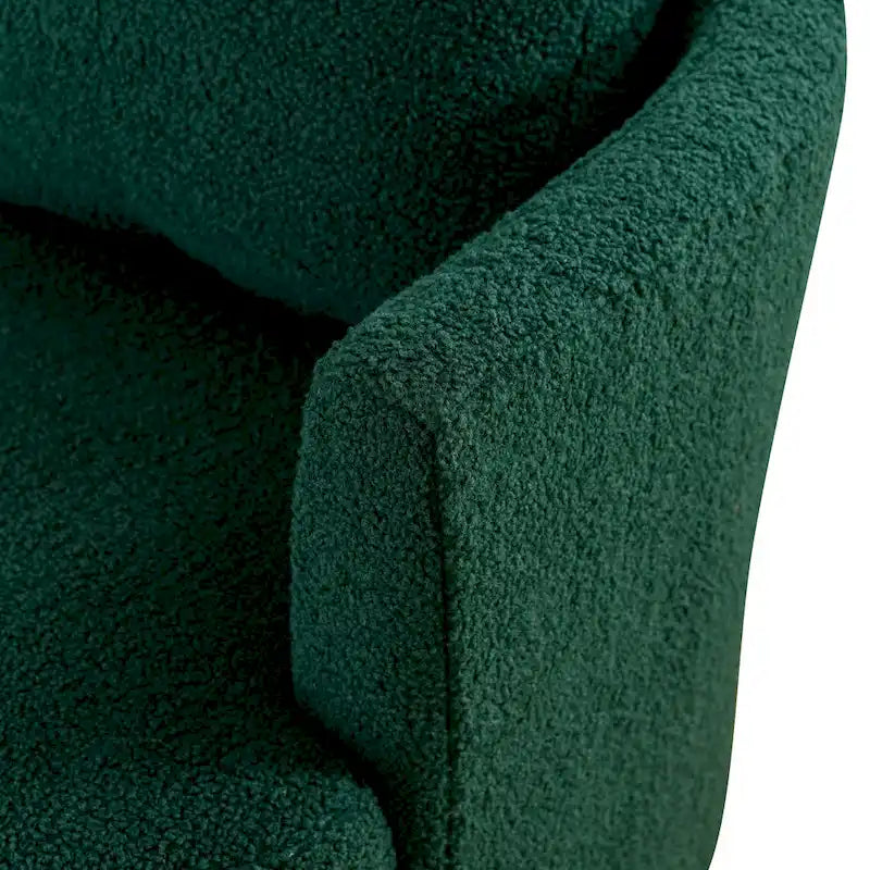 Fauteuil pivotant cylindrique moderne rembourré (lot de 2)