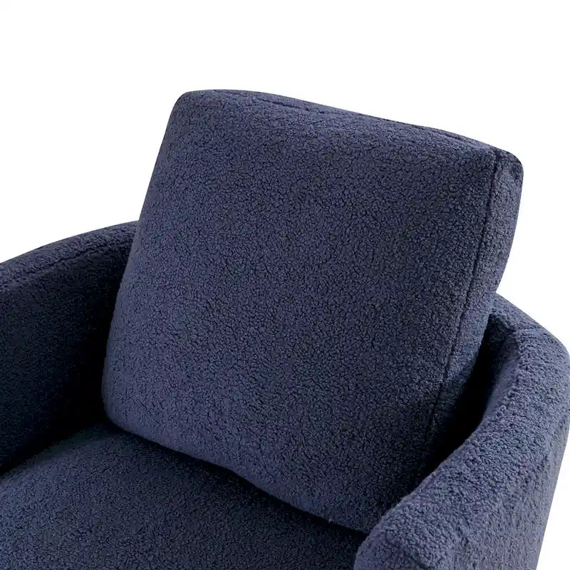 Fauteuil pivotant cylindrique moderne rembourré (lot de 2)