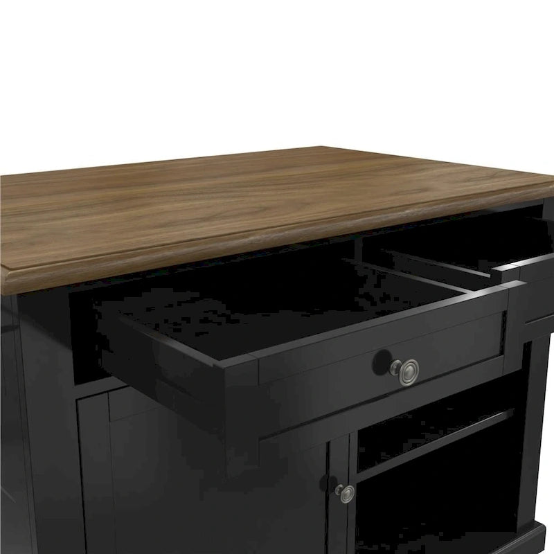 Îlot de cuisine avec 2 tabourets