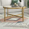 Table basse ronde de 32 pouces de large