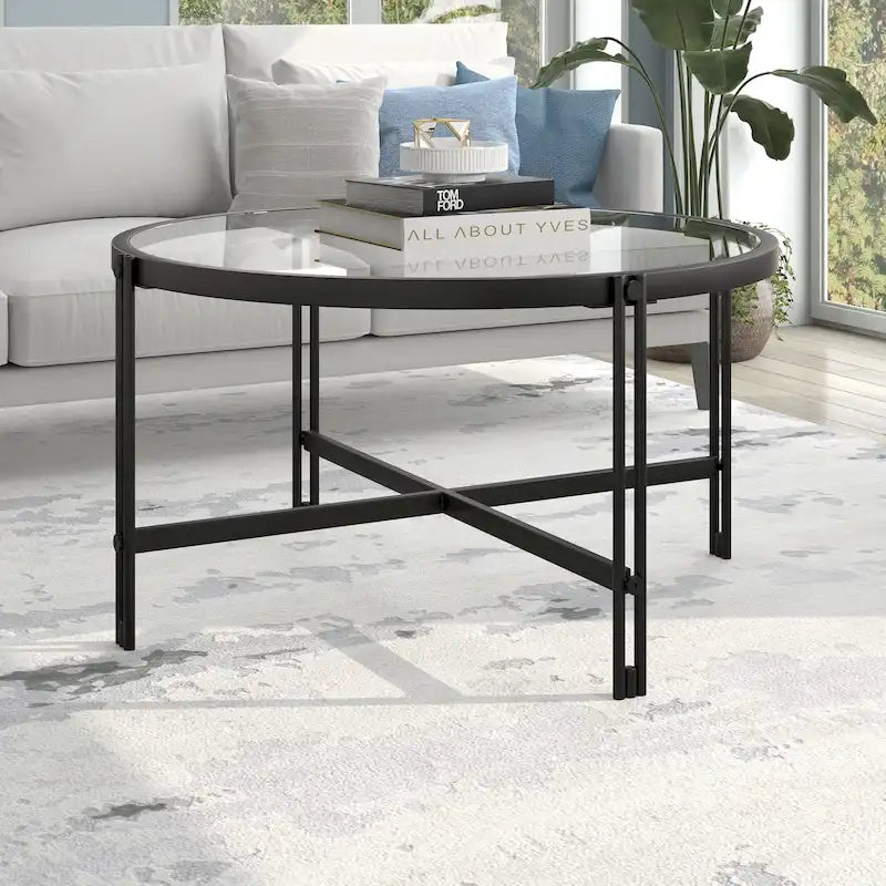 Table basse ronde de 32 pouces de large