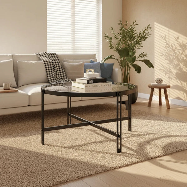 Inez 32 Wide Round Coffee Table