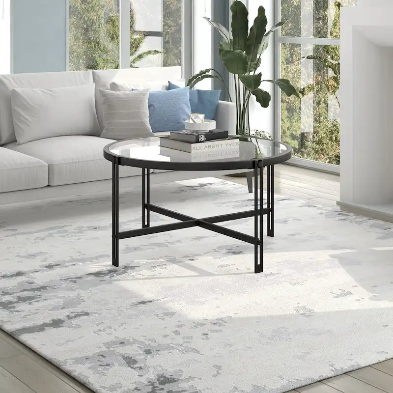 Table basse ronde de 32 pouces de large