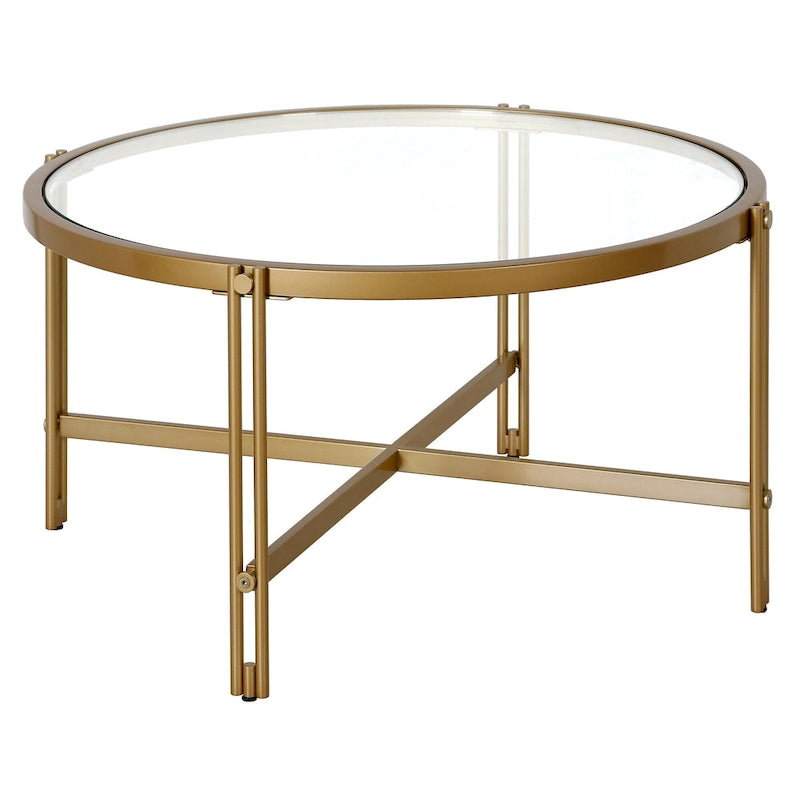 Table basse ronde de 32 pouces de large