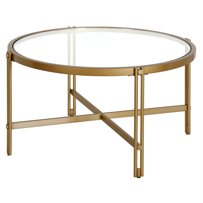 Table basse ronde de 32 pouces de large