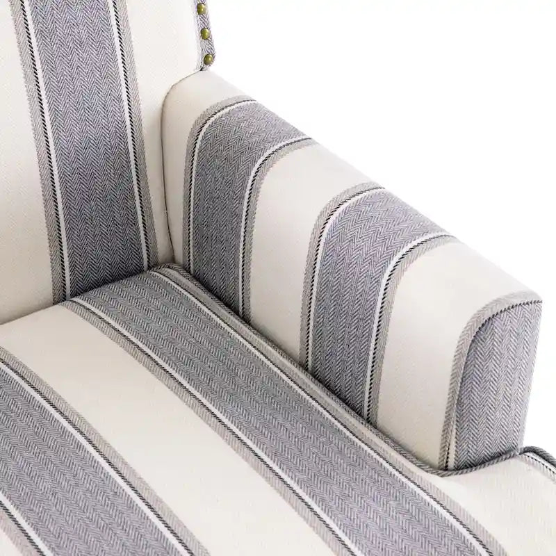 Fauteuils d'appoint avec garniture cloutée - lot de 2