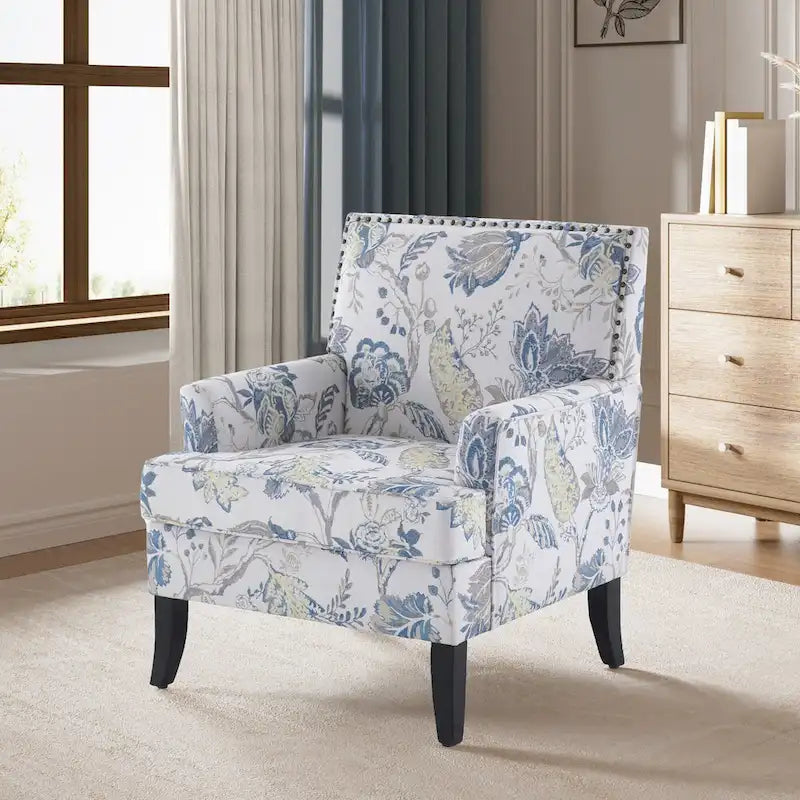 Fauteuils d'appoint avec garniture cloutée - lot de 2
