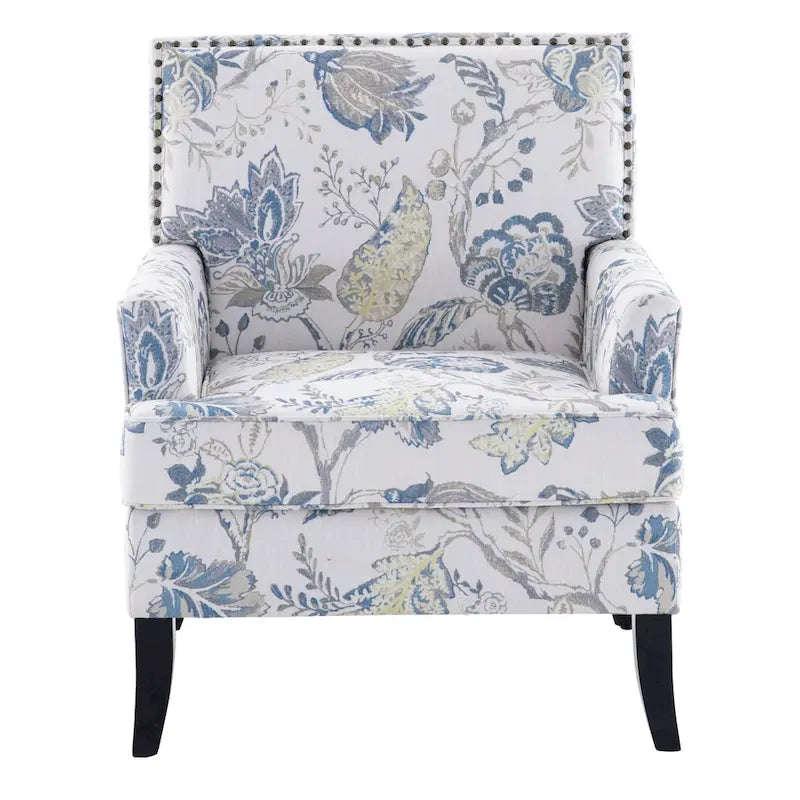 Fauteuils d'appoint avec garniture cloutée - lot de 2