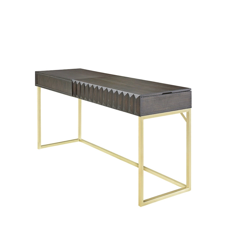 Bureau debout moderne de 57 pouces en métal avec plateau relevable par