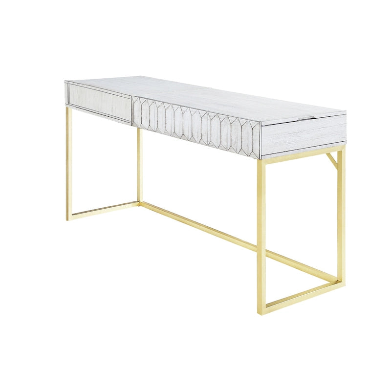 Bureau debout moderne de 57 pouces en métal avec plateau relevable par