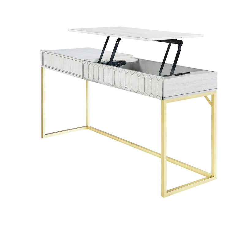 Bureau debout moderne de 57 pouces en métal avec plateau relevable par