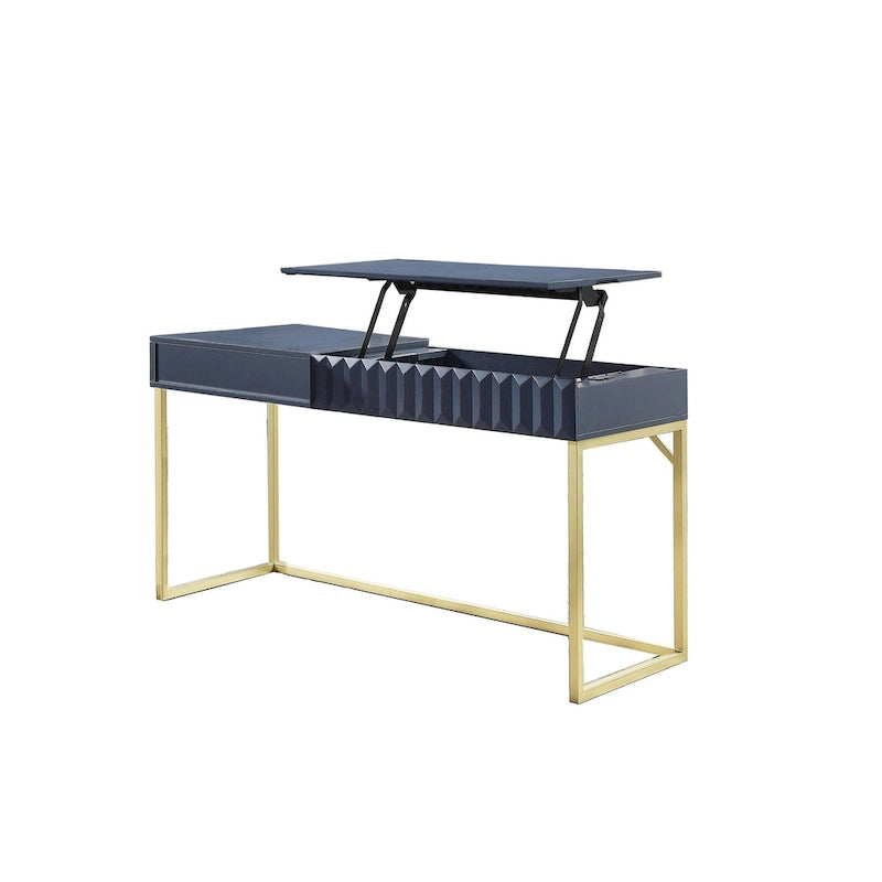 Bureau debout moderne de 57 pouces en métal avec plateau relevable par