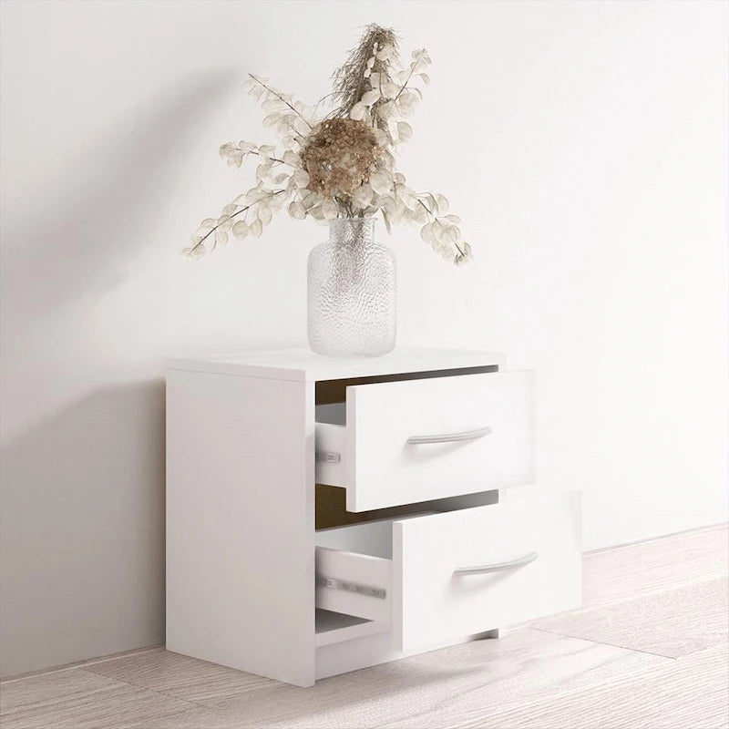 Table de chevet moderne mate avec rangement pour chambre à coucher