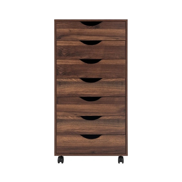 Classeurs de bureau, Classeurs en bois pour bureau à domicile, Classeur latéral, Classeur à tiroirs mobile - Gris