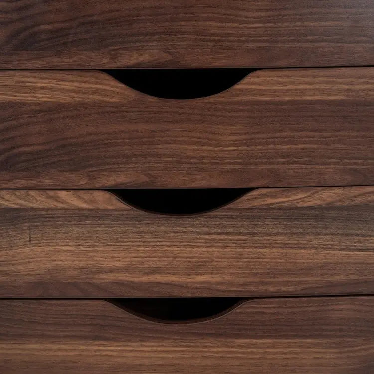 Classeurs de bureau, Classeurs en bois pour bureau à domicile, Classeur latéral, Classeur à tiroirs mobile - Gris