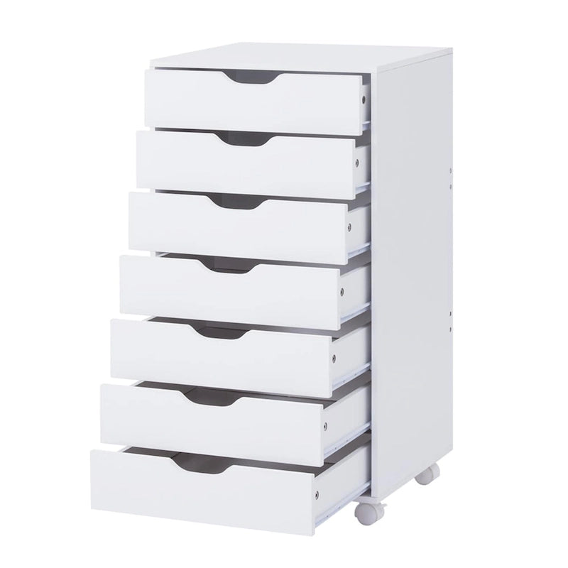 Classeurs de bureau, Classeurs en bois pour bureau à domicile, Classeur latéral, Classeur à tiroirs mobile - Gris