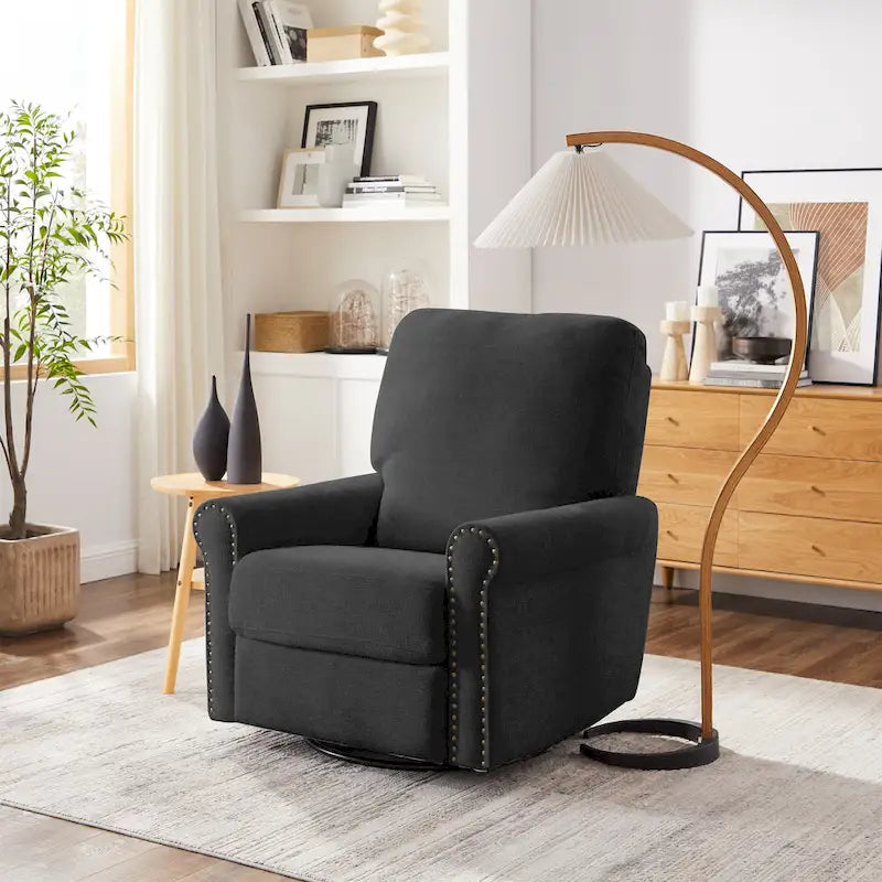 Fauteuil inclinable manuel pivotant à 360 degrés pour salon
