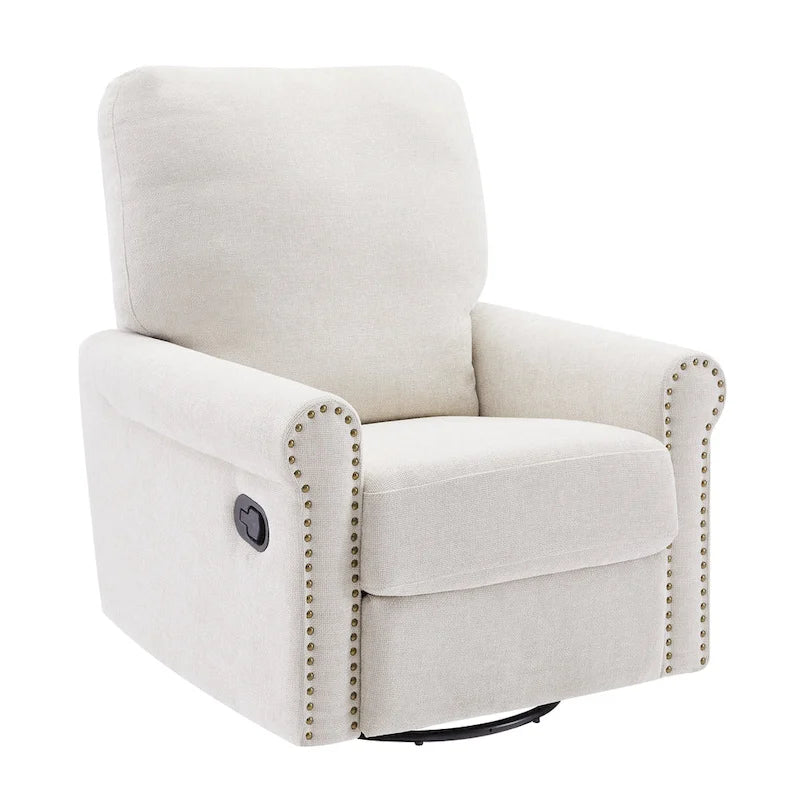 Fauteuil inclinable manuel pivotant à 360 degrés pour salon