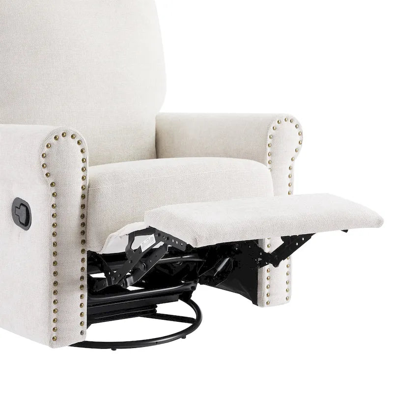 Fauteuil inclinable manuel pivotant à 360 degrés pour salon