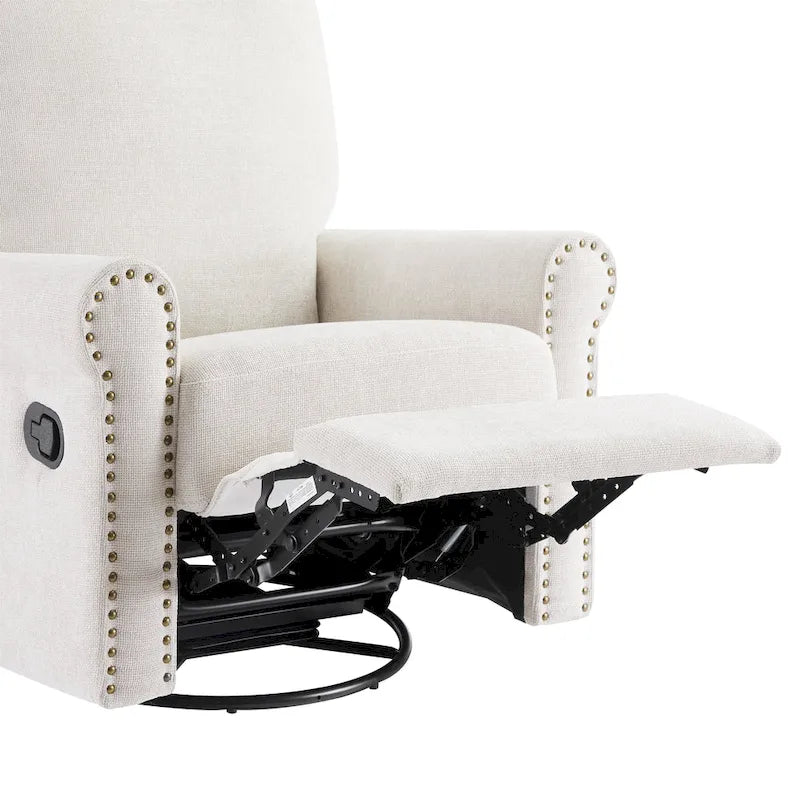 Fauteuil inclinable manuel pivotant à 360 degrés pour salon