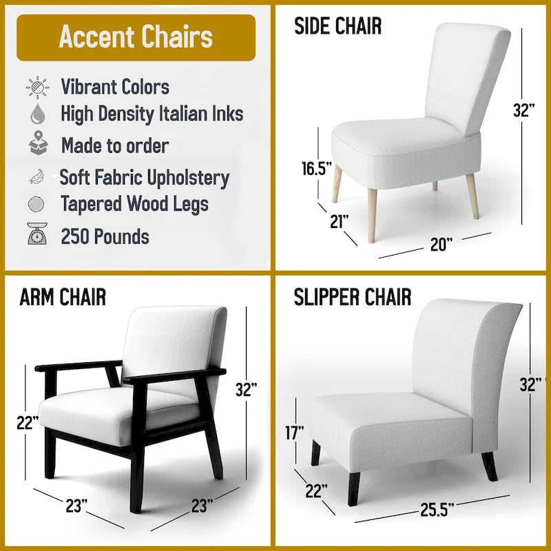 Chaise d'appoint rembourrée mi-siècle et fauteuil moderne mi-siècle, fusion abstraite mi-siècle colorée