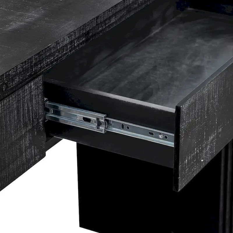 Console avec silhouette rétro unique à deux tiroirs